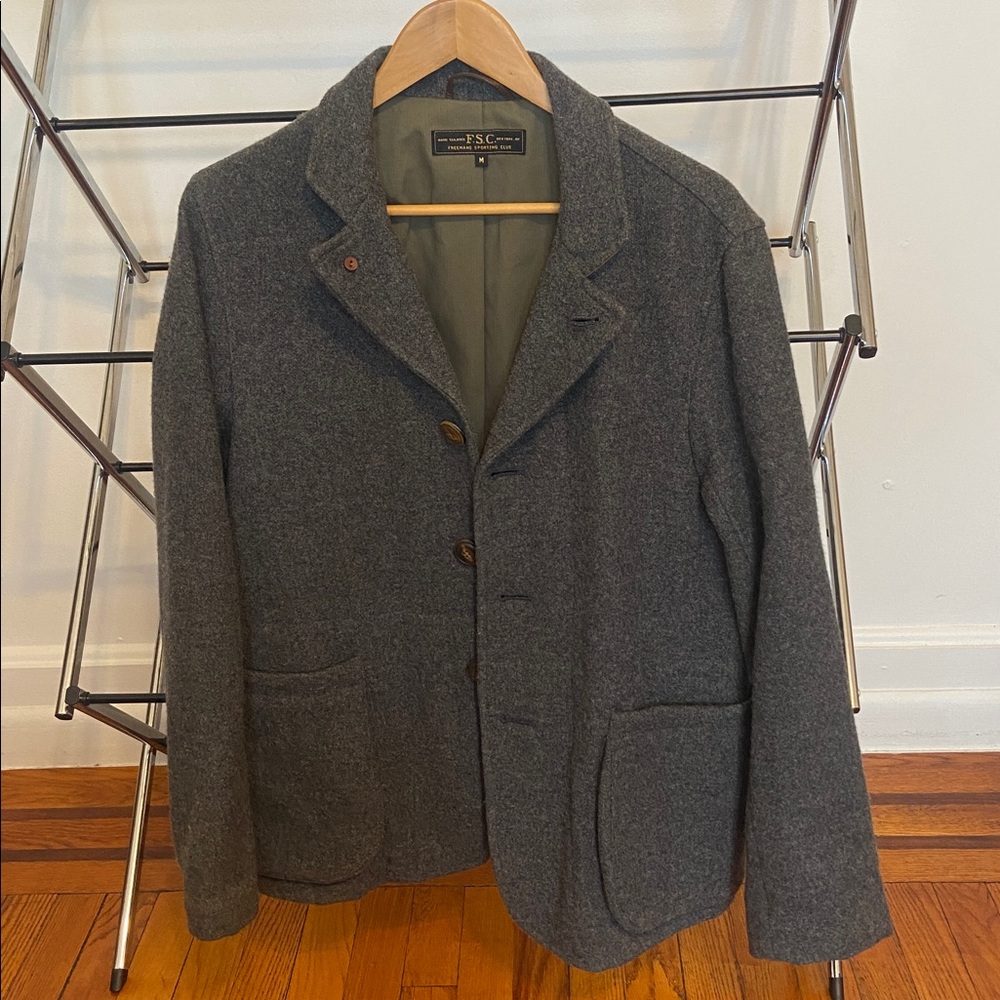 Freemans Sporting Club Charcoal Wool Jacket